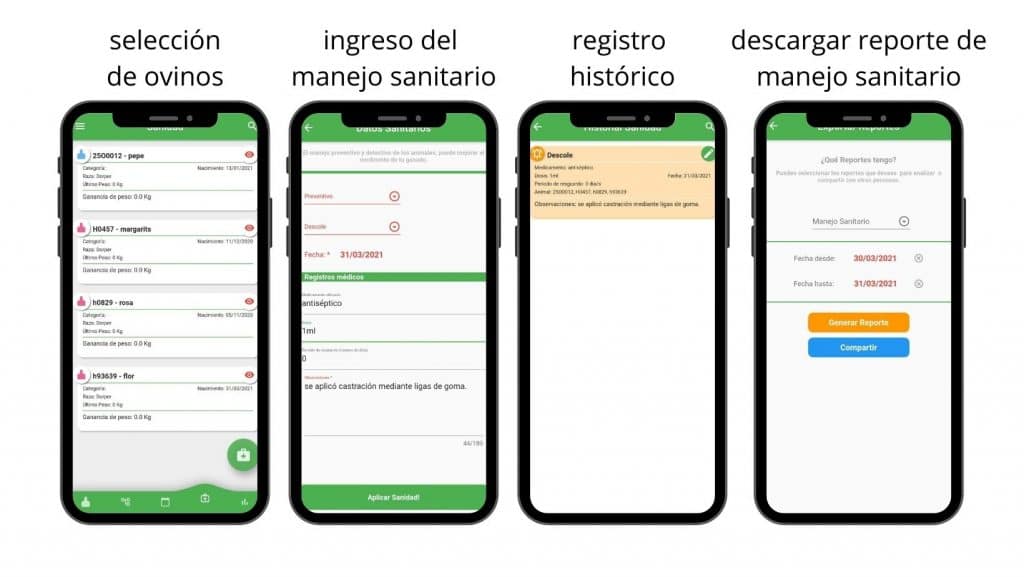 ovinapp registra datos del bienestar animal como la alimentación SUL