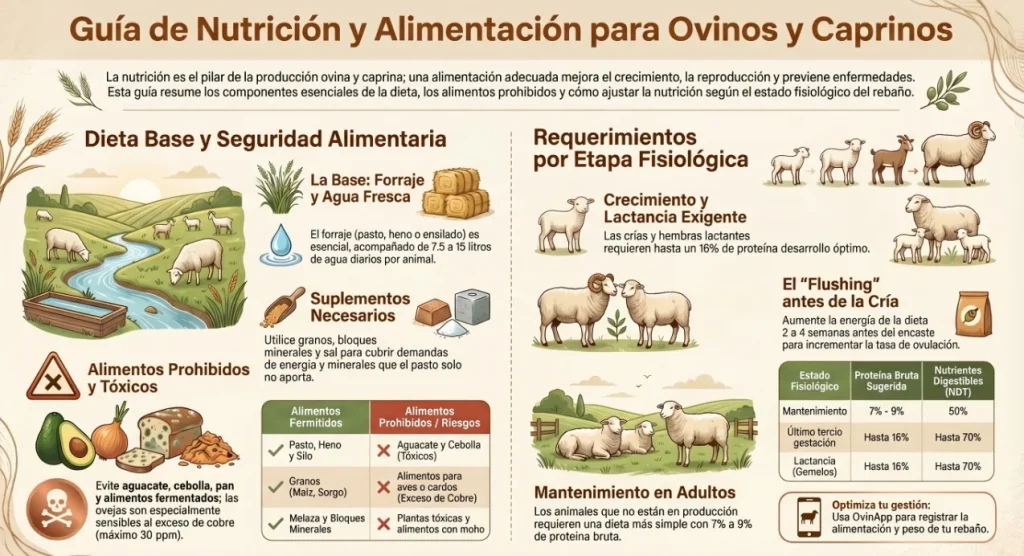 guia de nutrición y alimetnacion para para ocinos y caprinos