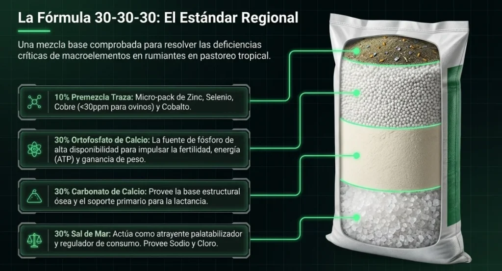 la formula 30 30 30 el estadar regional