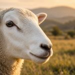 Oveja en el campo, linfadenitis caseosa en ovinos y caprinos