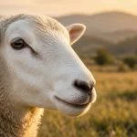Oveja en el campo, linfadenitis caseosa en ovinos y caprinos