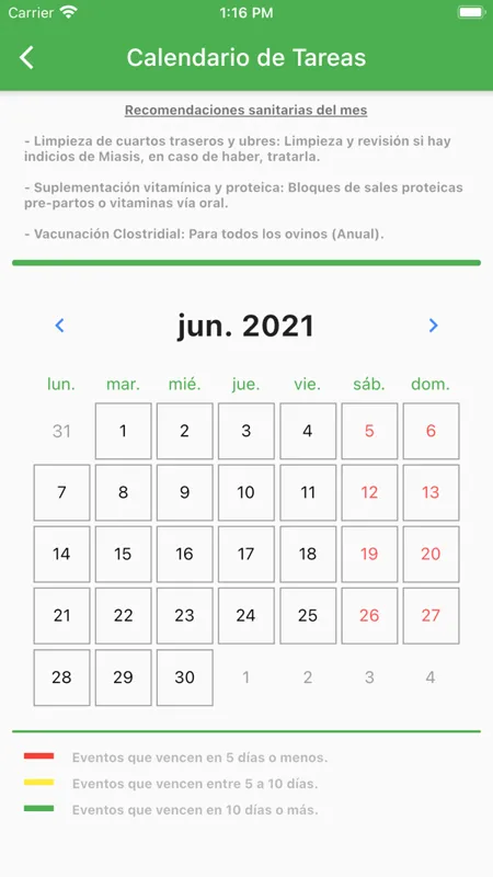 Tela do OvinApp