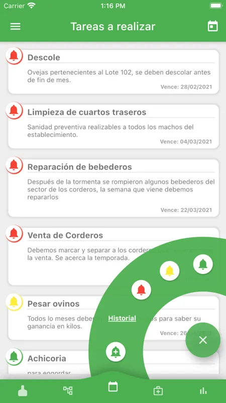 Tela do OvinApp